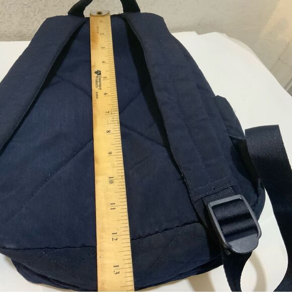 Vera Bradley Compact Backpack NAVY BLUE Essential Mini Purse Microfiber - Picture 6 of 8